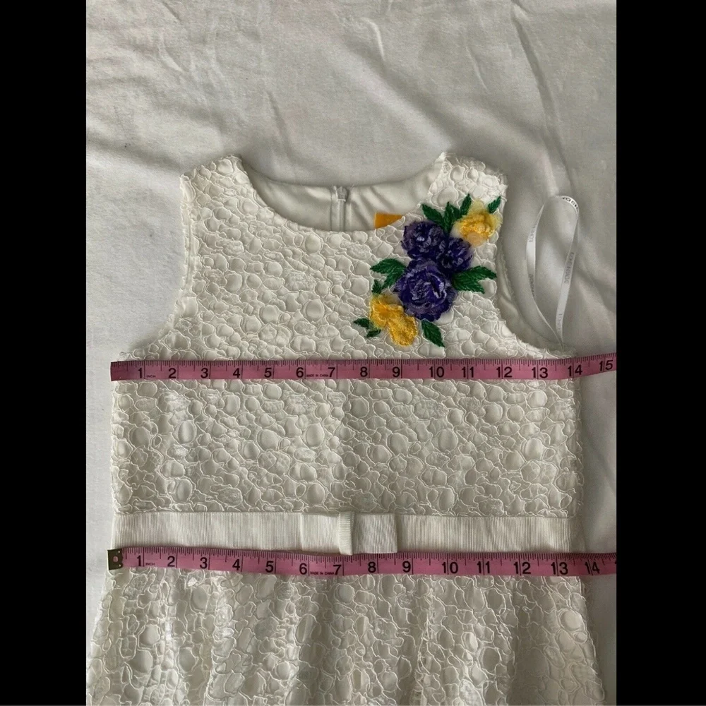 NEW‎ $248 Tadashi Shoji Kids Buttercup Lace Dress in Ivory [Girls SZ 10 ]